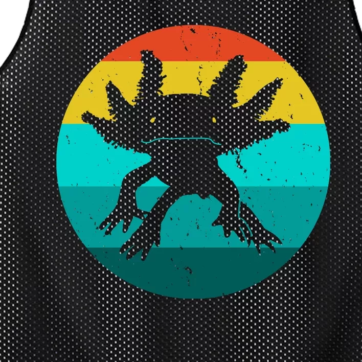 Axolotl Funny Retro Mesh Reversible Basketball Jersey Tank