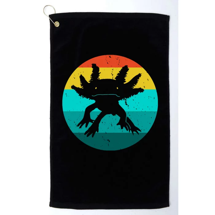 Axolotl Funny Retro Platinum Collection Golf Towel