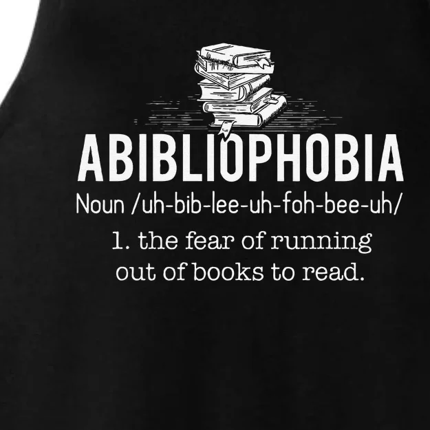 Abibliophobia Funny Reading Bookworm Reader Gift Ladies Tri-Blend Wicking Tank