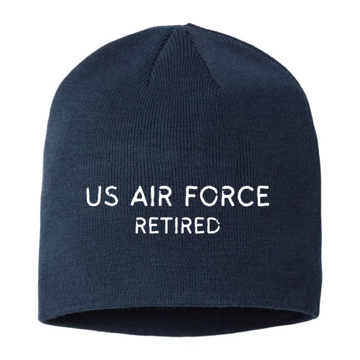 Air Force Retired Retirement Gift 8 1/2in Sustainable Knit Beanie