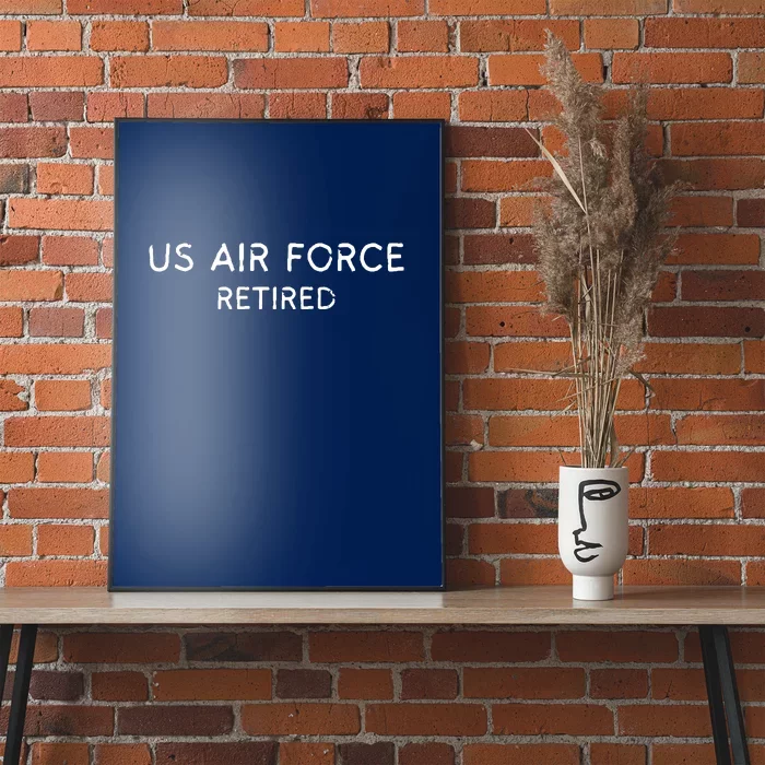 Air Force Retired Retirement Gift Poster