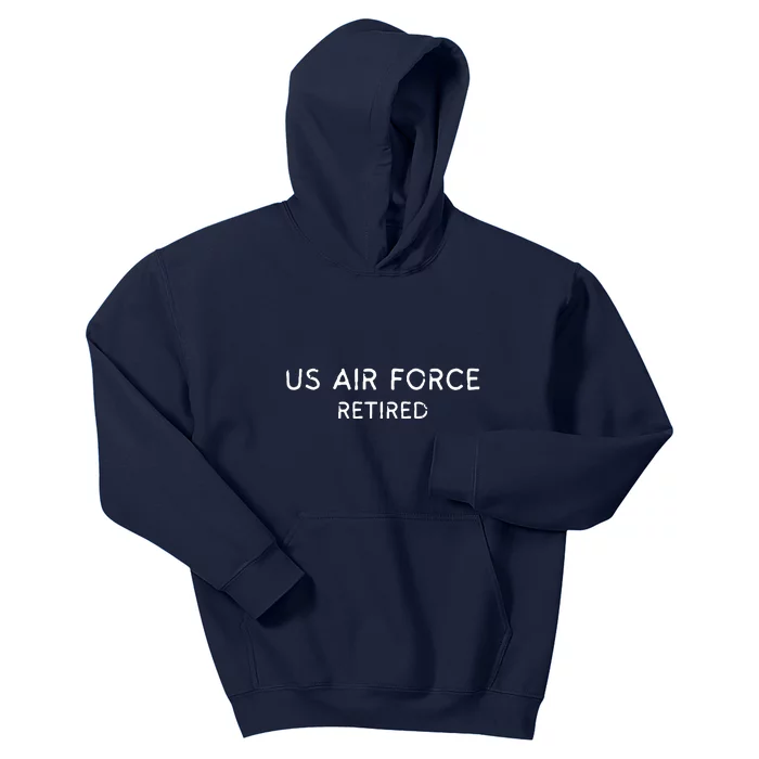 Air Force Retired Retirement Gift Kids Hoodie