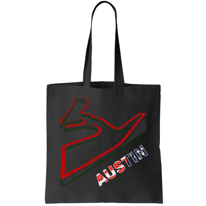 Austin Formula Racing Track Circuit Map For Fans Tote Bag