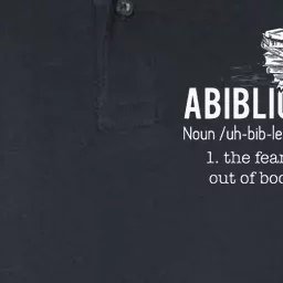 Abibliophobia Funny Reading Bookworm Reader Gift Softstyle Adult Sport Polo