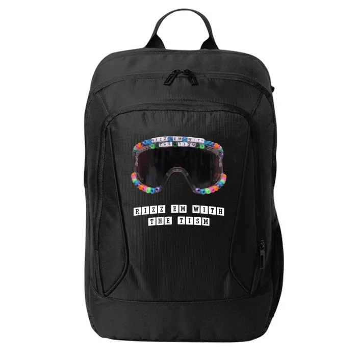 Autism Funny Rizz Em With The Tism Autistic Meme Gift City Backpack