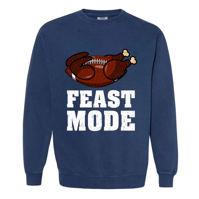 American Football Rugbey Feast Mode Thanksgiving Meaningful Gift Garment-Dyed Sweatshirt