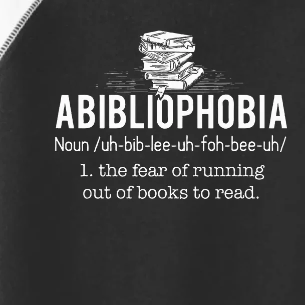 Abibliophobia Funny Reading Bookworm Reader Gift Toddler Fine Jersey T-Shirt