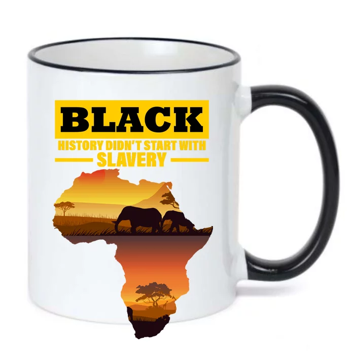 Africa Pride Black History Didn't Start With Slavery Black Color Changing Mug