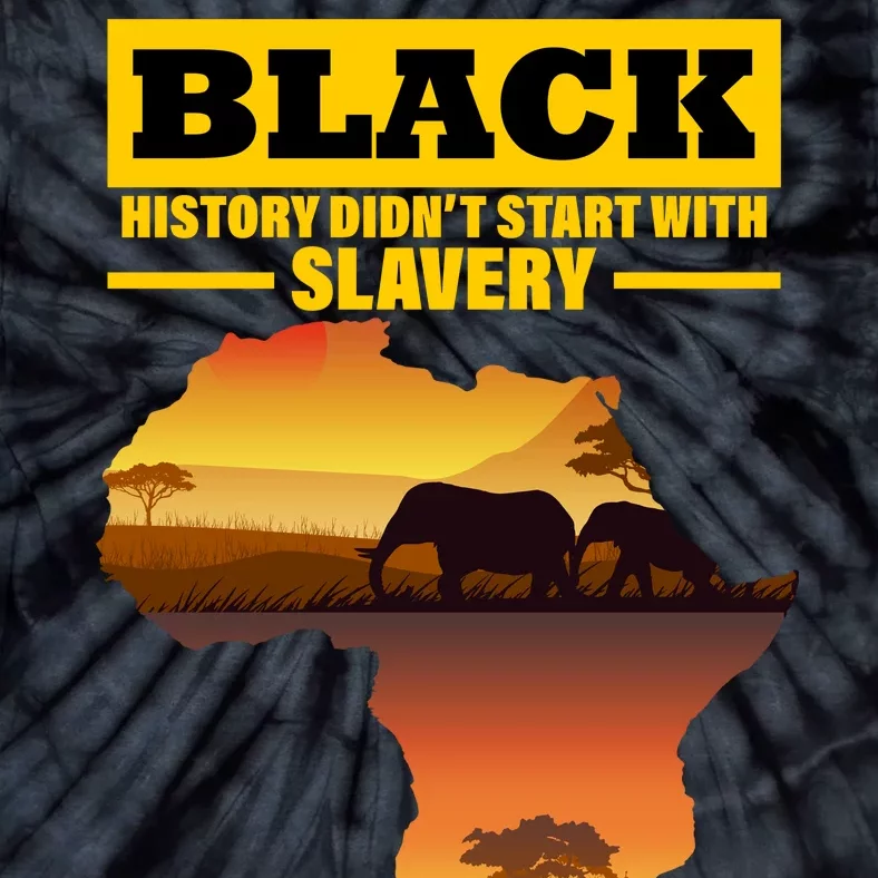 Africa Pride Black History Didn't Start With Slavery Tie-Dye T-Shirt