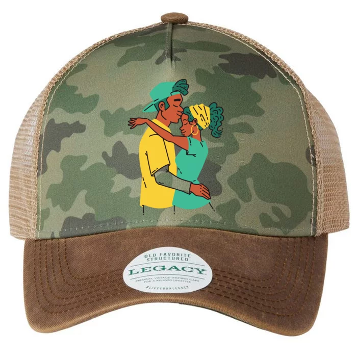 African American Couple Legacy Tie Dye Trucker Hat