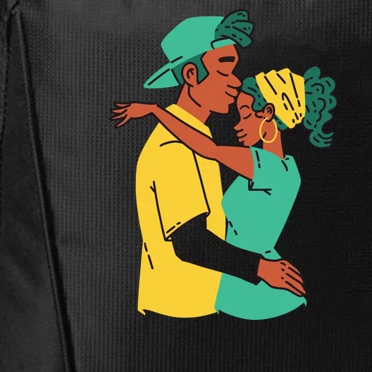 African American Couple City Backpack