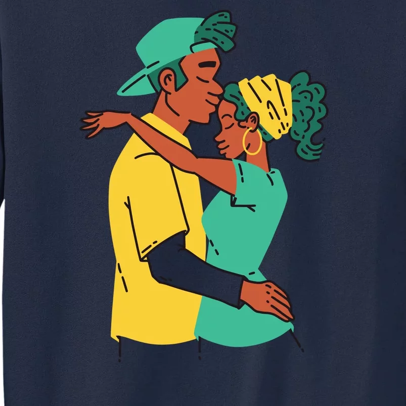 African American Couple Tall Sweatshirt