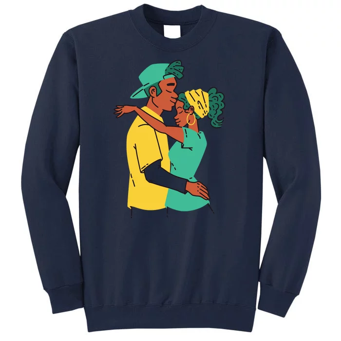 African American Couple Tall Sweatshirt