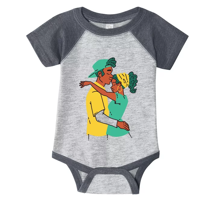 African American Couple Infant Baby Jersey Bodysuit