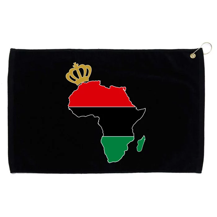 African American Pride Crown Grommeted Golf Towel