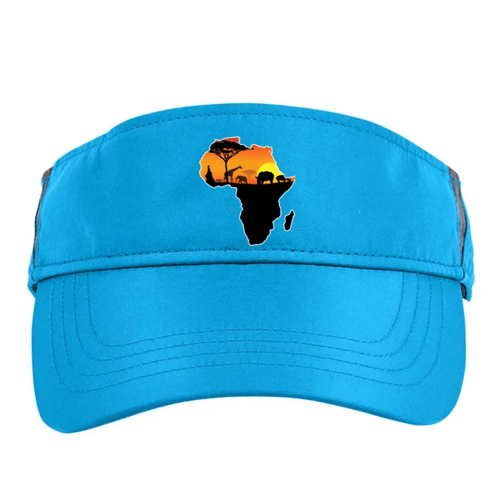 African Animals Adult Drive Performance Visor