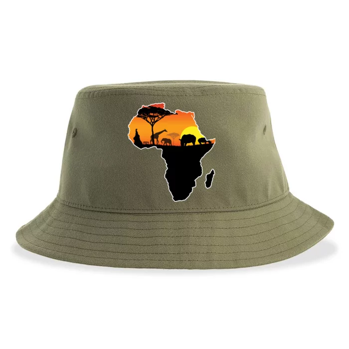 African Animals Sustainable Bucket Hat