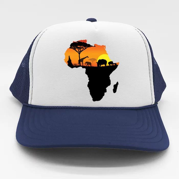 African Animals Trucker Hat