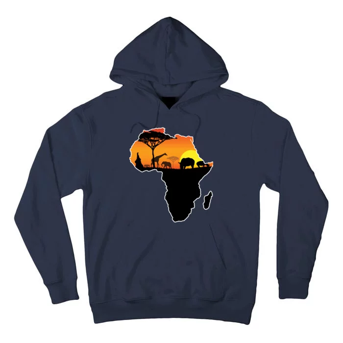 African Animals Tall Hoodie