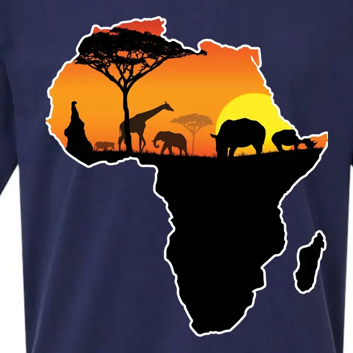 African Animals Sueded Cloud Jersey T-Shirt