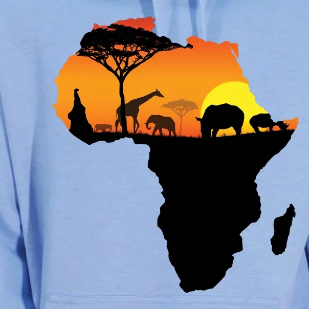 African Animals Unisex Surf Hoodie