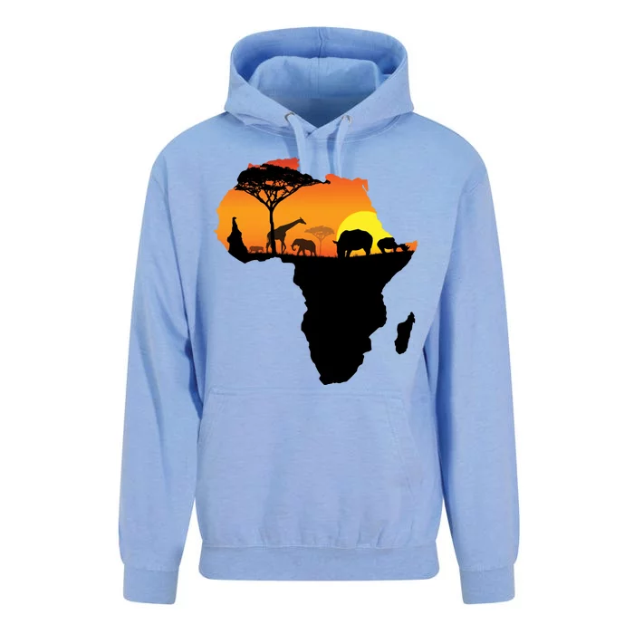 African Animals Unisex Surf Hoodie