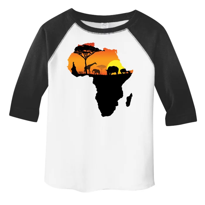 African Animals Toddler Fine Jersey T-Shirt