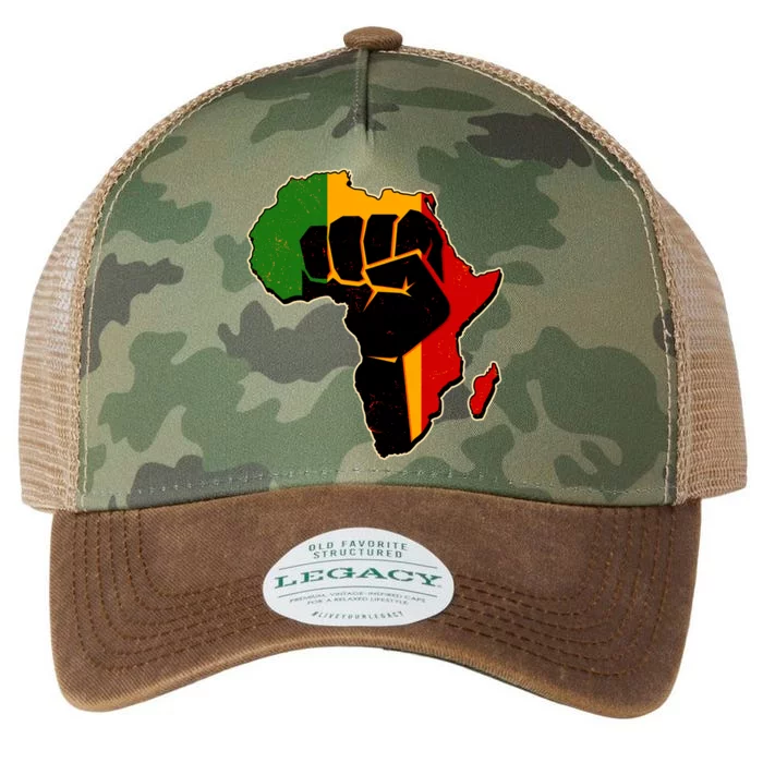 African Black Power Fist Legacy Tie Dye Trucker Hat