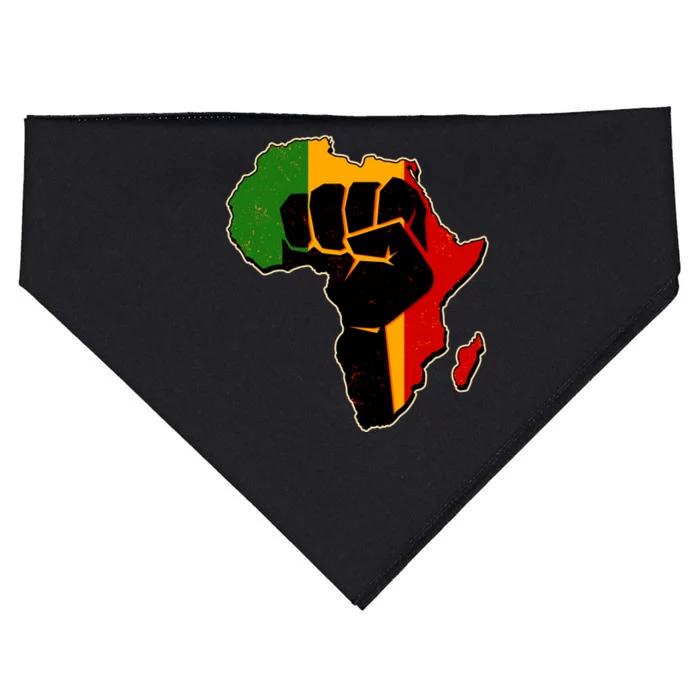 African Black Power Fist USA-Made Doggie Bandana