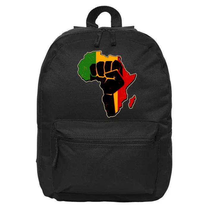 African Black Power Fist 16 in Basic Backpack