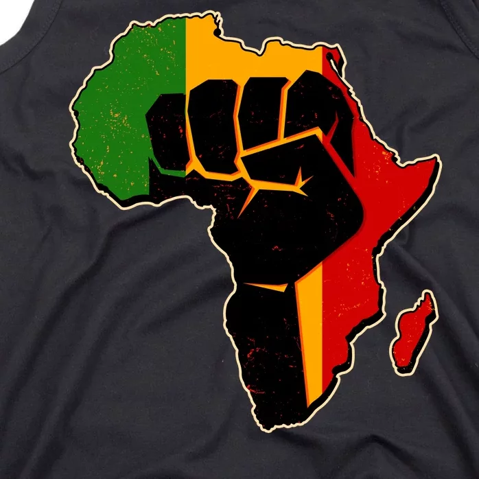 African Black Power Fist Tank Top