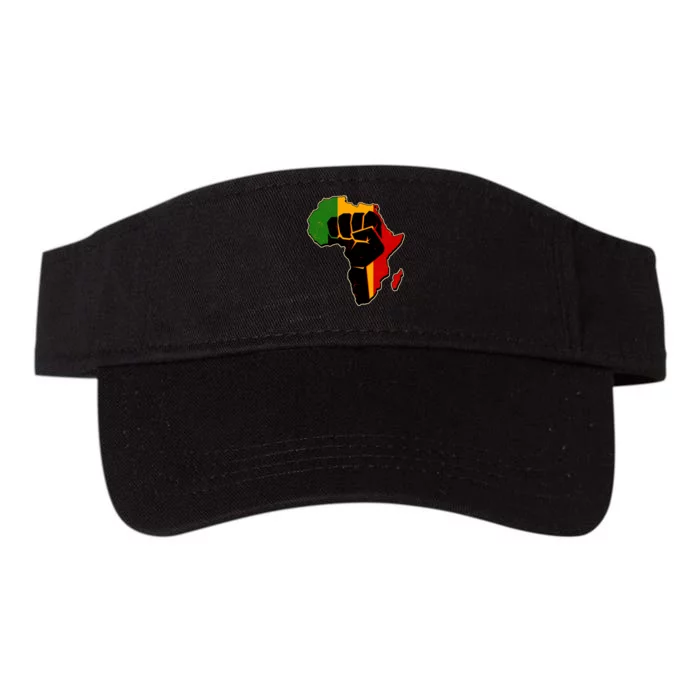 African Black Power Fist Valucap Bio-Washed Visor