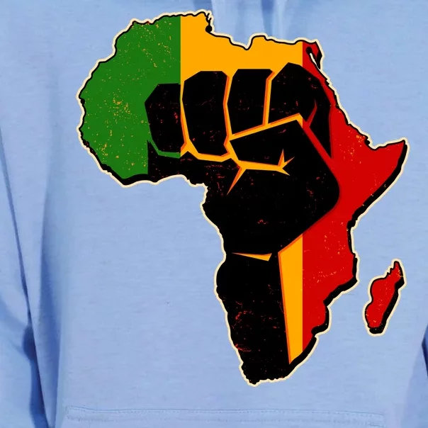 African Black Power Fist Unisex Surf Hoodie