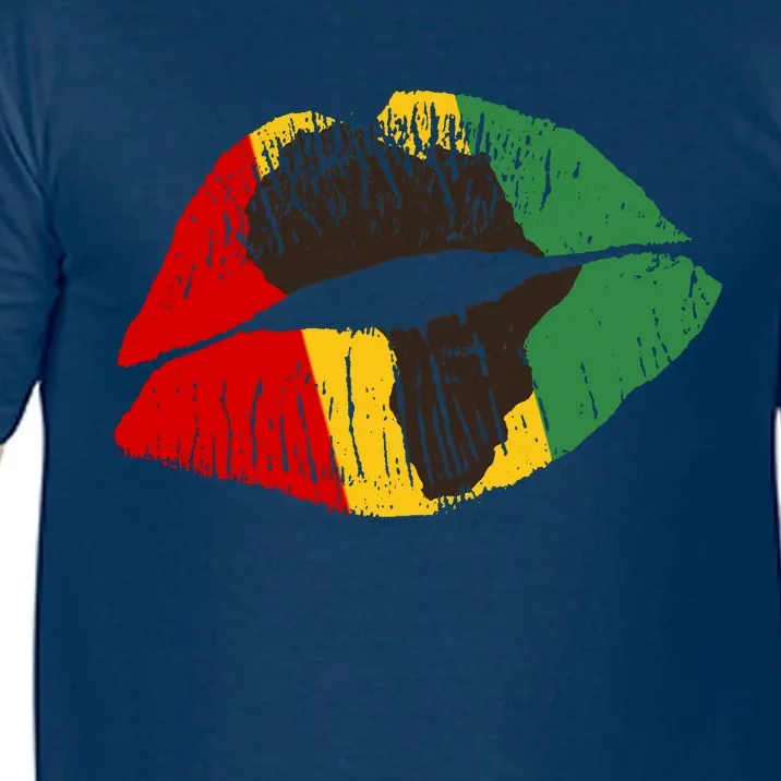 African Colors Lipstick Print Comfort Colors T-Shirt