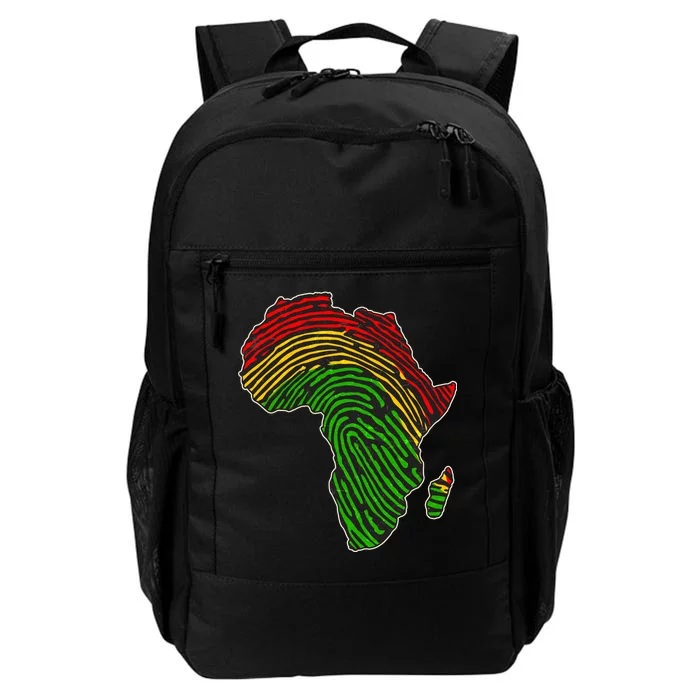 African Flag Colors Fingerprint Daily Commute Backpack