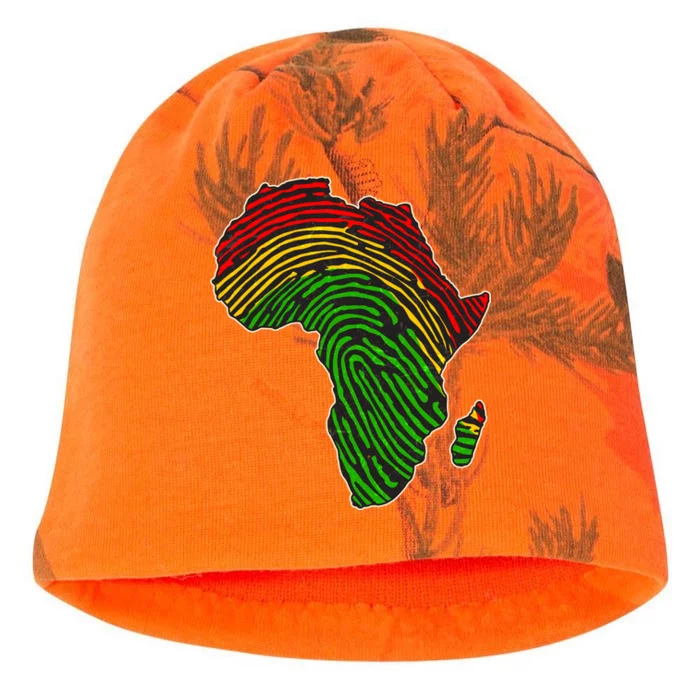 African Flag Colors Fingerprint Kati - Camo Knit Beanie