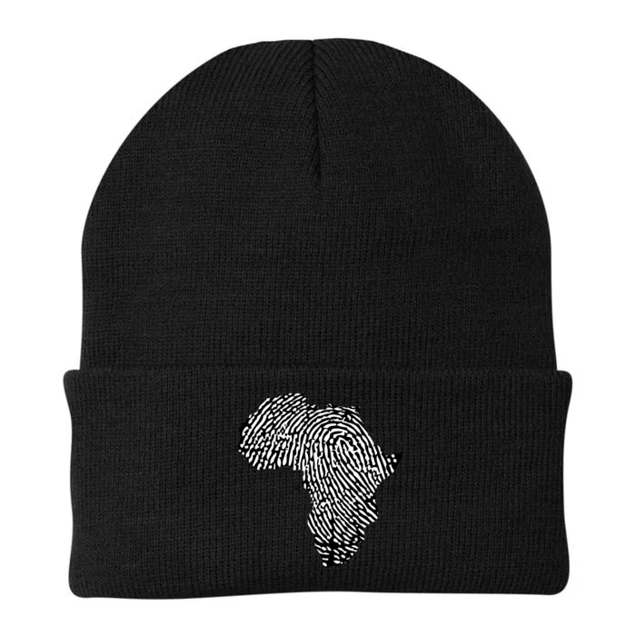 African Heritage Map Knit Cap Winter Beanie