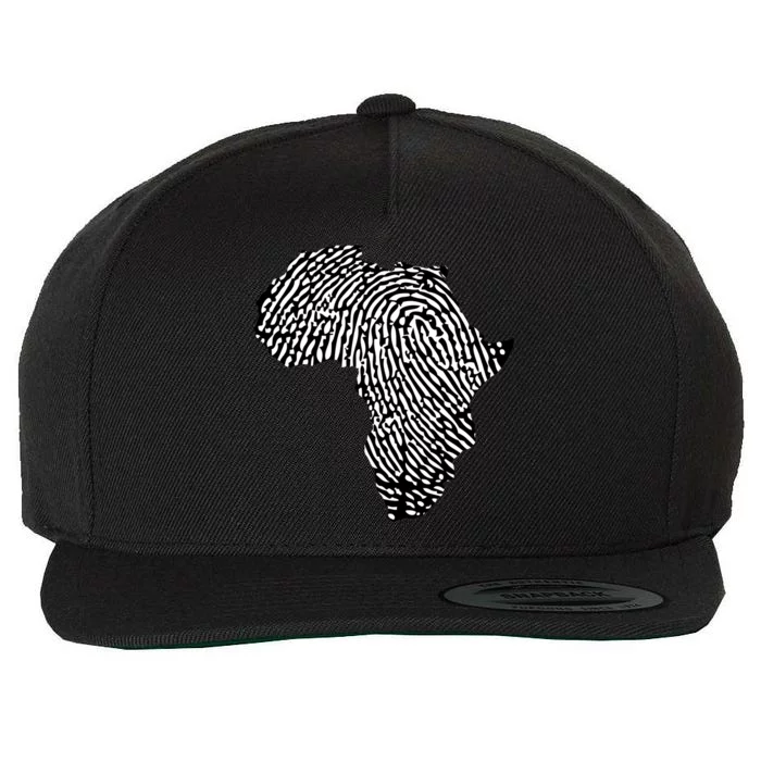 African Heritage Map Wool Snapback Cap