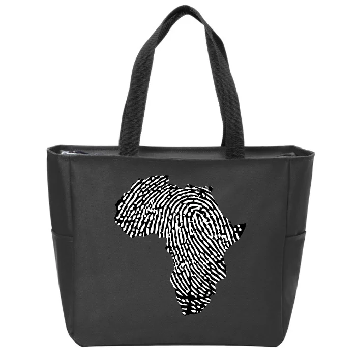 African Heritage Map Zip Tote Bag