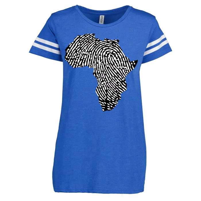 African Heritage Map Enza Ladies Jersey Football T-Shirt