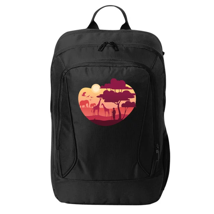 African Landscape City Backpack