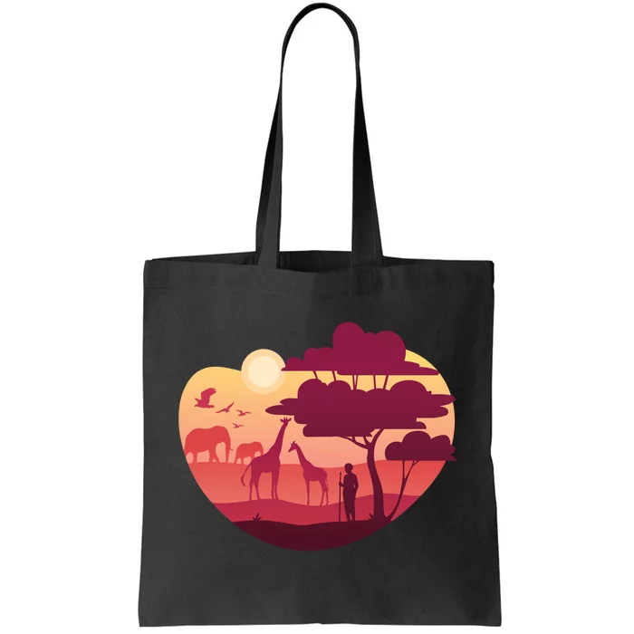 African Landscape Tote Bag