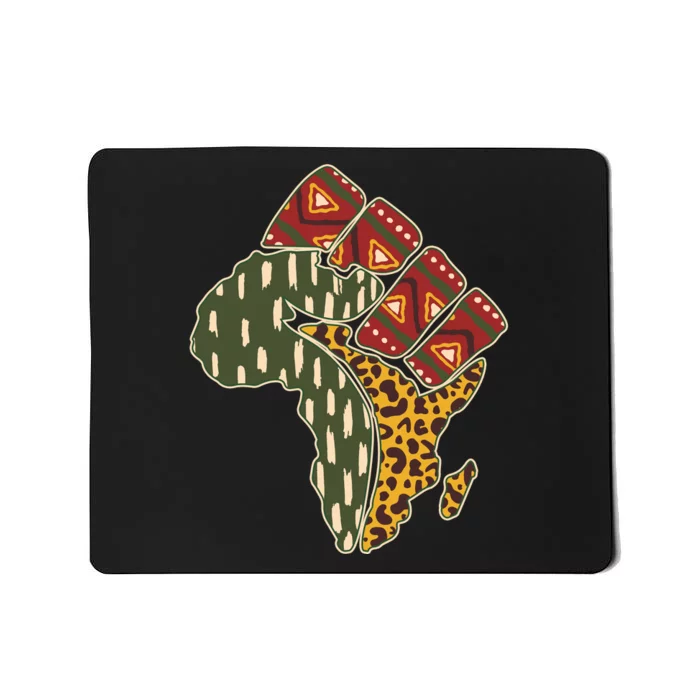 African Patterns Protest Fist Mousepad