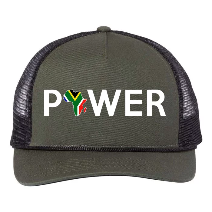 African Power Retro Rope Trucker Hat Cap