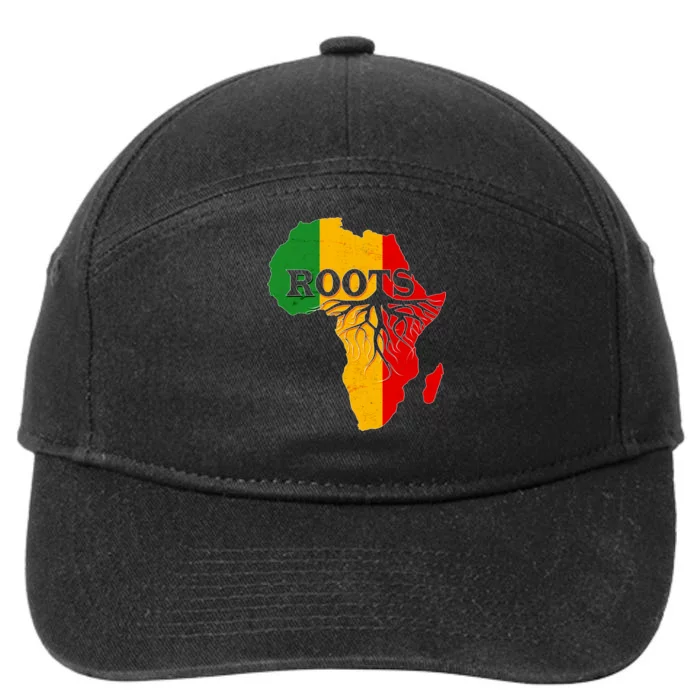 African Roots Black History Month 7-Panel Snapback Hat