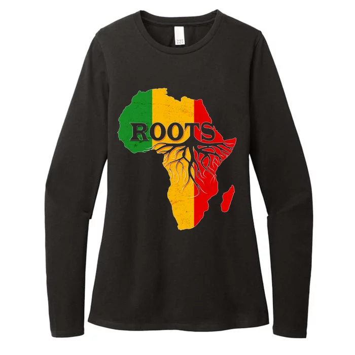 African Roots Black History Month Womens CVC Long Sleeve Shirt