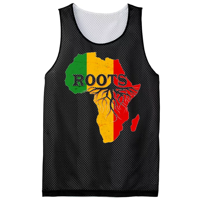 African Roots Black History Month Mesh Reversible Basketball Jersey Tank