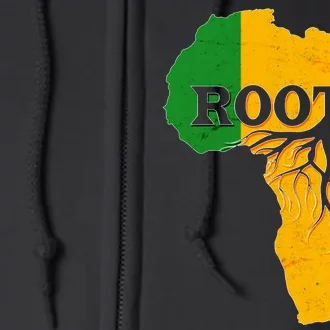 African Roots Black History Month Full Zip Hoodie