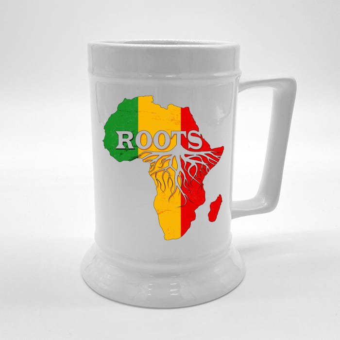 African Roots Black History Month Front & Back Beer Stein