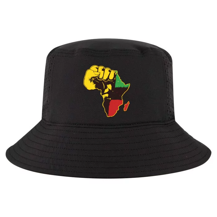 African Traditional Colors Protest Fist Cool Comfort Performance Bucket Hat